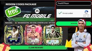 FC MOBILE REDEEM CODE ! ️ FREE GIFT 107 PACK NEW EVENT  #fcmobile #fc_mobile #fcmobile25