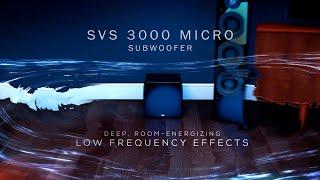 Reference Subwoofer Performance Just Went Micro. SVS 3000 Micro Subwoofer.