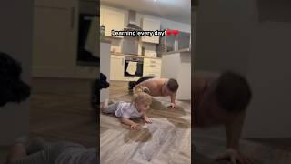 Learning from young ️ #fitness #family #shorts