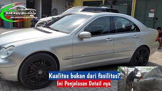 Proses Cat Ulang Mobil Full Body Siram Luar Mercy C240