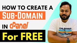 How to Create a Subdomain and Install WordPress - Create Subdomain for Free in cPanel