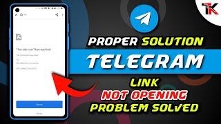 Telegram This Site Can't Be Reached Problem Solved 2023 | Telegram Link Problem | Techno Krrish