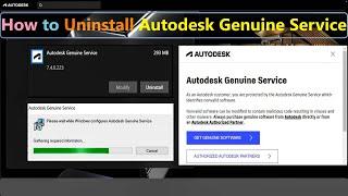 Uninstall Autodesk Genuine Service