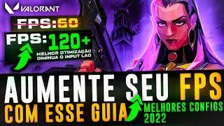 COMO AUMENTAR FPS NO VALORANT E REDUZIR INPUT LAG ! MELHORES CONFIGURAÇÕES VALORANT PC FRACO 2022