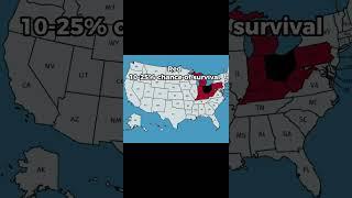 How far away are from Ohio #shorts #ohio #maps #usa #survival