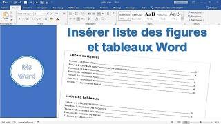 WORD: Insert List Of Figures And Tables Automatically