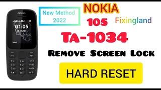 Hard reset / Nokia 105(ta-1034) factory reset / Unlock Code / New Method 100% OK