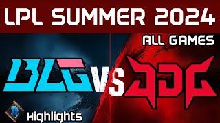 BLG vs JDG Highlights ALL GAMES LPL Summer 2024 Bilibili Gaming vs JD Gaming by Onivia