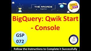 BigQuery: Qwik Start - Console Lab Solution [2024] #googlecloudskillsboost #qwiklabs