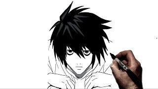 How to Draw L | Step By Step | Death Note