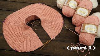 Raglan cardigan knitting pattern  Кардиган реглан полупатентной резинкой спицами