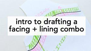 Intro to Drafting a Facing and Lining Combination | Vintage on Tap