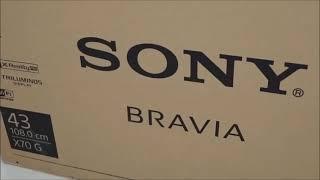 sony bravia x7002g 43 inch 4k TV Unboxing, setup, installation , drilling, wall mount, video quality