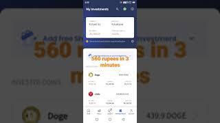 Earn 560 Rupees in 3 Minutes | Coindcx Investment Portfolio | Crypto Currency