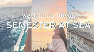 SEMESTER AT SEA WEEK IN THE LIFE | crew talent show, ship spa, & classes