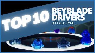 Top 10 Beyblade Drivers Attack Type | on Real Life Beyblade Stadium