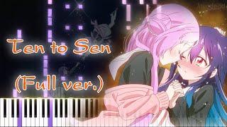 [Stardust Telepath OP] Ten to Sen/Miku Itou (Full ver.) Piano Arrangement