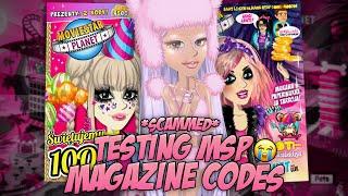 TESTING ULTRA RARE MAGAZINE CODES *scammed* | MovieStarPlanet | waif msp