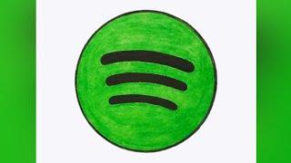 How to Draw Spotify Logo