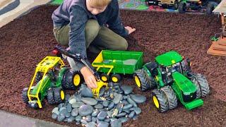 BRUDER John Deere Tractors  ERTL JOHN DEERE 9620 in JACK's bWorld FARM