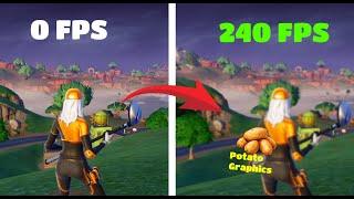 How to get Potato Graphics in Fortnite! (FPS BOOST)