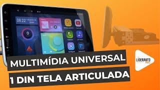 Central Multimidia Universal 1 Din com sistema Android para substituir o rádio do seu carro!