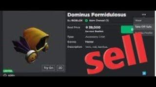 How to sell a limited on Roblox for profit