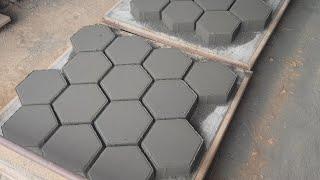 How pavers are made by machine from start to finish