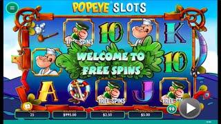 Popeye Slots from Vibra Gaming (Bonus Compilation)