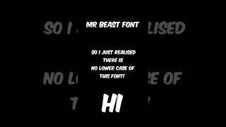 mr beast font