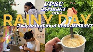 RESTART- 6 : UPSC ASPIRANT LIFE  | UPSC Preparation Vlog | Rainy Day with UPSC Study #upscvlog
