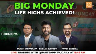 Live Trading Highlights | Nifty Today Analysis | Options Trading Strategies