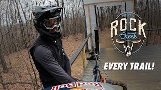 Riding Every Trail At Rock Creek Bike Park GoPro | North Carolina