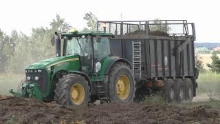 Powerful equipment for manure removal: John Deere, MTZ and MAZ