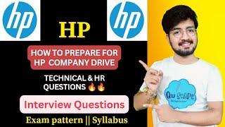 Hp interview questions | how to prepare for hp drive | aptitude test | online assessment | hr questi