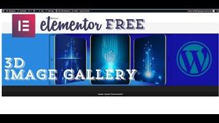 Elementor 3D Image Carousel/Slider WordPress