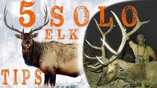 5 SOLO Elk Hunting Tips