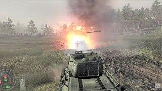 WW2 - Soviet Tanks vs German Tanks Battle Close to Berlin - Call of Duty World at War