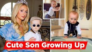 Paris Hilton's Cute Son Phoenix Growing Up And He Crawling Around Her Home