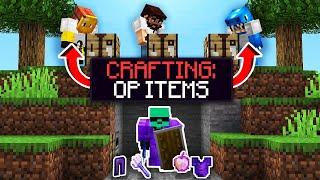 Minecraft Manhunt, But Hunters Crafting Gives ME OP Items...