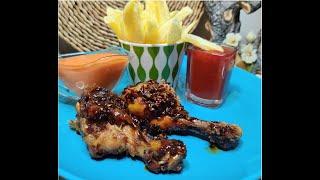 Hot & Sweet Glazed Chicken Drumstick by Food Genre