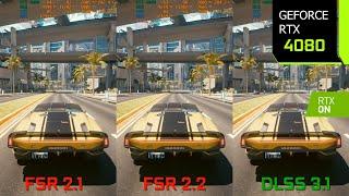 Cyberpunk 2077 FSR 2.2 Mod | 1440p FSR 2.1 vs FSR 2.2 vs DLSS 3.1 Comparison | RTX 4080 | i7 10700F