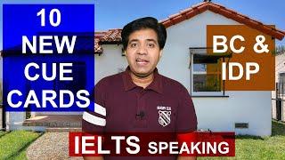 10 NEW CUE CARDS || BRITISH COUNCIL & IDP || IELTS SPEAKING