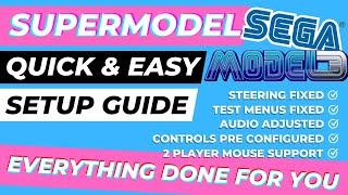 Sega Model 3 Emulator | EVERYTHING Pre Setup for YOU inc Controls | Supermodel Guide Tutorial