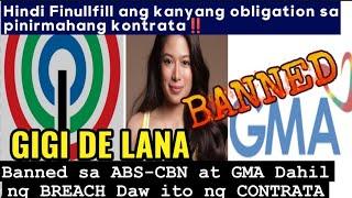 GIGI DE LANA x Di na umano makatungtong ng ABS CBN AT GMA x banned  dahil may nilabag na RULES