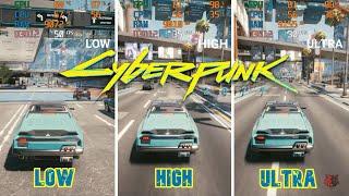 Cyberpunk 2077 | Low vs High vs Ultra Settings | GTX 1650 Super