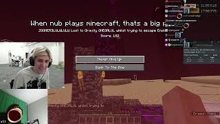 xQc Laughs at Forsen Being Bad At Minecraft