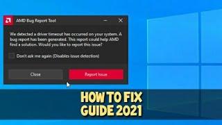 How to FIX We detected a driver timeout has occured on your system 2021 Guide