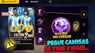 CORREE!! PEGUE O CUBO GRÁTIS NA ATUALIZAÇÃO? ESCOLHA SUA CAMISA DE TIME, SAPATO, NOVIDADES FREE FIRE