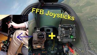 DIY force feedback 2 axis joysticks using Open FFBoard (ODrive & TMC4671)